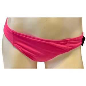 Oakley Women's Coral Pink Synergy Solid Reversible Hipster Bikini Bottom M
